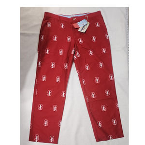 Stanford pants ovation men size 38/32 red
